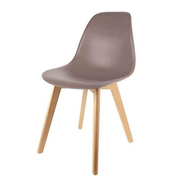 MATHI DESIGN Pop - Chaise Couleur Pieds Bois