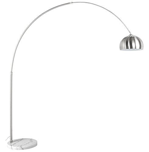 Lampe Arc XXL acier brossé