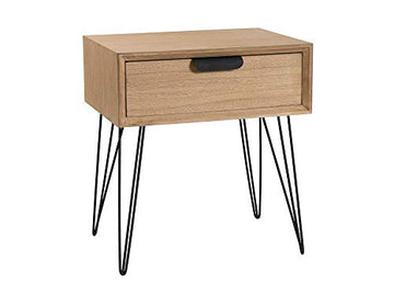 Macabane MCH3560010 Table, Bois, Tiroir, 48cm X 34cm