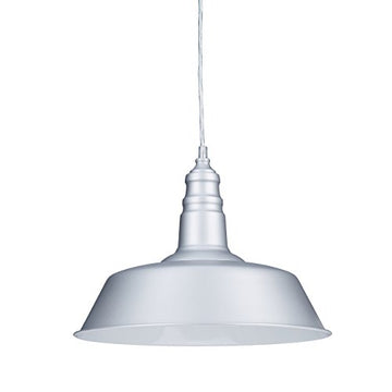 Relaxdays Suspension luminaire abat-jour en métal avec couleur tendance HxlxP: 116 x 36 x 36 cm lampe style industriel hauteur réglable, gris