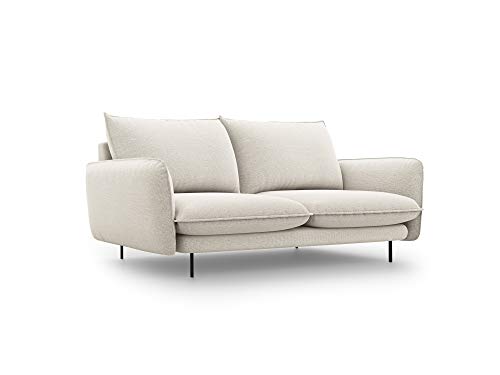 Cosmopolitan Design Sofa, Vienna, 2-zits, lichtbeige, 160x92x95