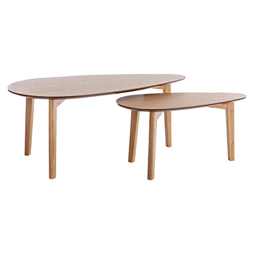 Miliboo Tables Basses gigognes scandinaves Bois Clair chêne (Lot de 2) ARTIK