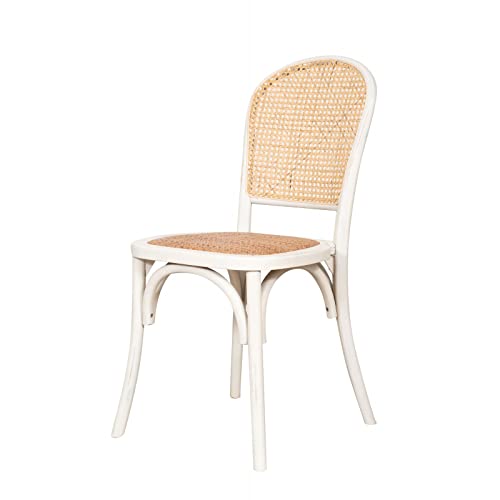 BISCOTTINI INTERNATIONAL ART TRADING Biscottini Thonet 88 x 45 x 45 cm Cuisine | Chaises en Bois Blanches, frêne, Blanc, 88x45x45 cm