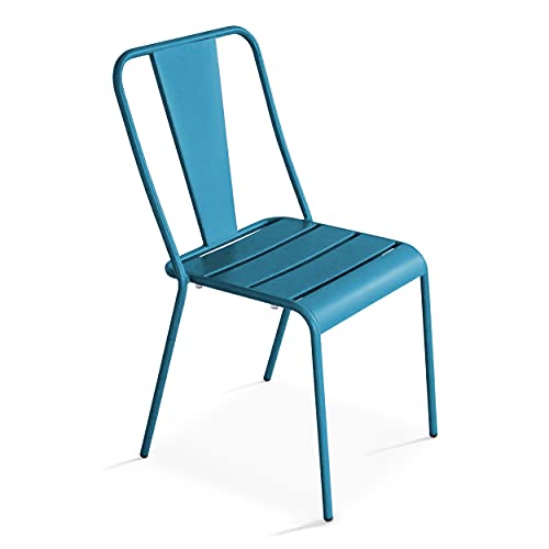 Chaise de Jardin en métal Bleu Pacific