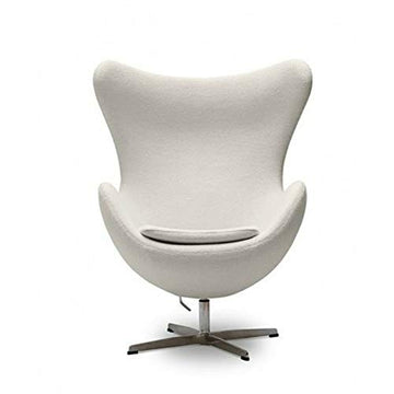 ElleDesign Fauteuil en laine cachemire, basculant, pivotant, couleur au choix