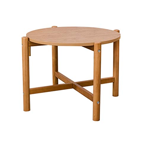 QULONG Table D'appoint Petite Table Basse D'appoint Ronde D'appoint pour Le Salon/La Chambre À Coucher/La Cuisine, Petite Table Basse Ronde,66.4x66.4x40cm