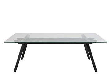 Marque Amazon - Movian Moiry - Table basse en verre trempé, 60 x 120 x 40 cm
