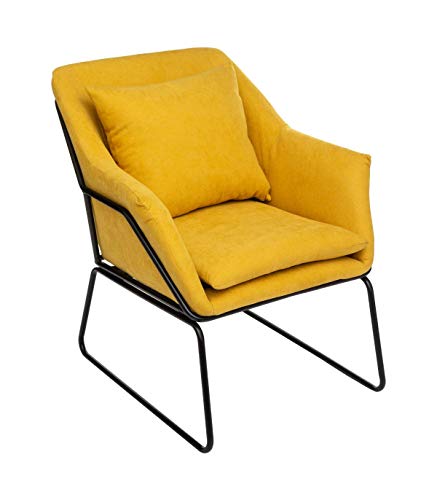 Atmosphera Fauteuil Chet Jaune Moutarde