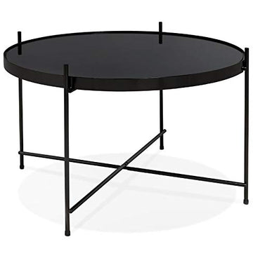 Alterego Table Basse 'Kolos Medium' Noire