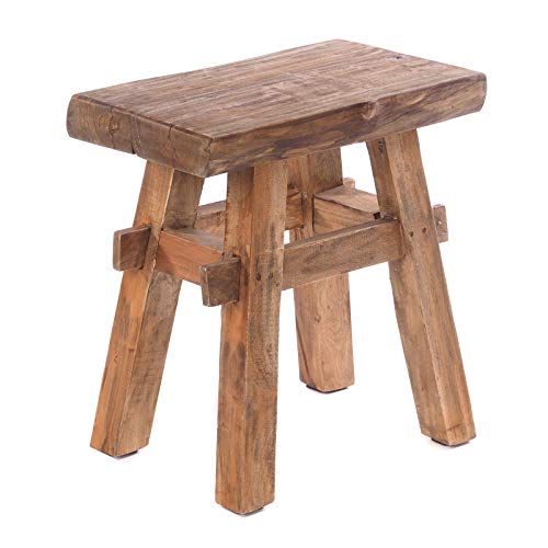 DESIGN DELIGHTS Tabouret en bois rustique vintage 40