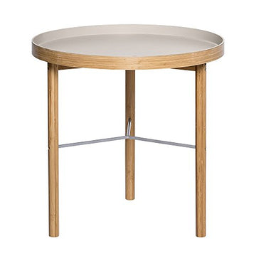 Bloomingville Table basse en bambou, Gris caillou/Naturel