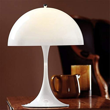 wysjlxcy Lampe de Table Moderne et créative aux Champignons Lampes de Table Blanc Lampe de Table Luminaire Salon Panthella Table Lumineuse (Lampshade Color : White)