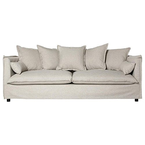 3-Seater Linen Sofa Odilon Beige