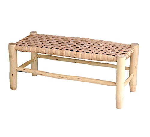 BOHOME LIVING Banc en bois salon, salle à manger, entrée 80cm