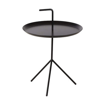 Petite Table Table D'appoint De Bureau, Côté Table De Chevet, Fer Nordique, Facile À Déplacer, Métal Fort, Artisanat Exquis, Beau, Table Basse FENPING (Color : Black, Size : Small)