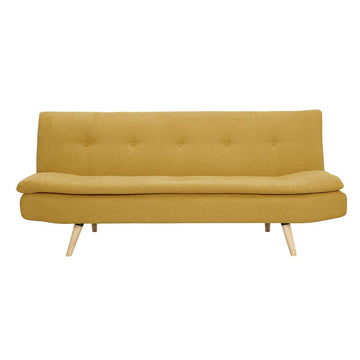 Miliboo Canapé Convertible scandinave 3 Places Jaune Moutarde Senso