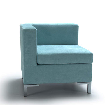 Marque Amazon - Movian - Fauteuil modulaire City Club (avec accoudoir gauche), Turquoise