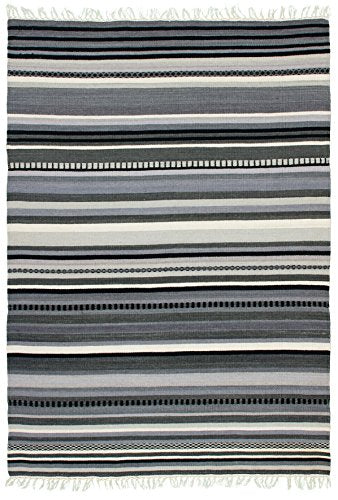 KADIMA DESIGN Gris Tapis Kilim Mon Kilim 80 x 150