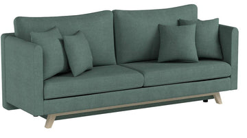 Bobochic TRIPLO Canapé 3 Places Convertible Menthe, 216 x 105 x 76 cm