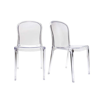 Miliboo Chaises empilables Design Transparentes (Lot de 2) THALYSSE