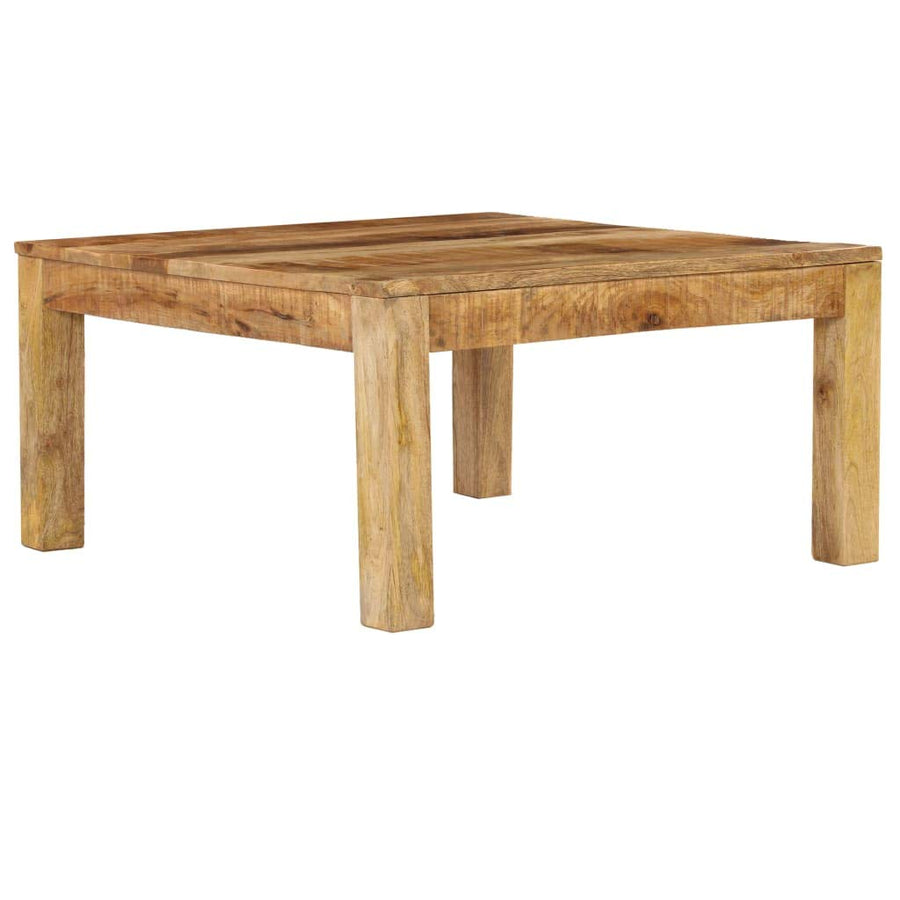 vidaXL Bois de Manguier Massif Table Basse 80x80x40 cm Meuble Table de Séjour