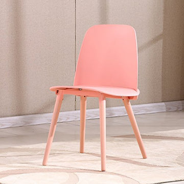 Chaise de salle à manger chaise de salle à manger design chaise de loisirs Nordic couleur chaise de chaise de café de personnalité créative (Color : Pink)