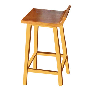 Zplyer Tabouret De Bar en Bois Métal Tabouret De Bar pour Les Cuisines Et Les Maisons Tabouret De Bar en Bois Massif B_75Cm