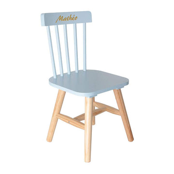 Amikado Chaise Enfant Bleue personnalisée