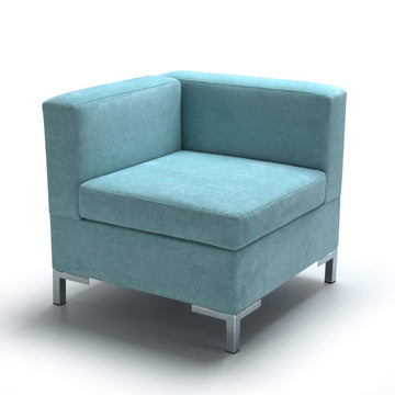 Marque Amazon - Movian - Fauteuil modulaire City Club (avec accoudoir gauche), Turquoise