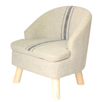 WXQ Fauteuils rembourrés en Tissu for accoudoirs en Tissu Solide en Bois avec Coussins portatifs for Les Enfants (Color : Blue, Size : 22.4 * 16.9 * 25.9IN)