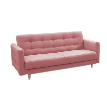 E-MEUBLES Canapé lit Convertible Salon Relax Noveau scandinave Design Revêtement de Canapé Scarlett (Rose)