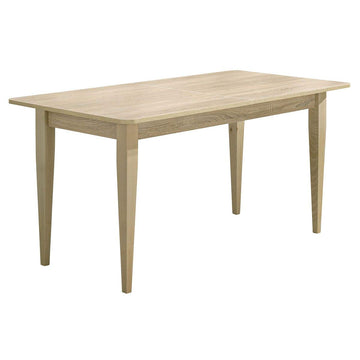 Aneby - Table Repas avec Allonge Effet Bois