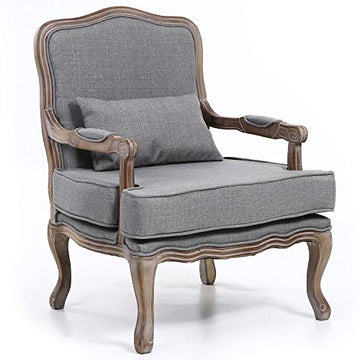 Menzzo Mambo Fauteuil, Tissu, Gris, 73