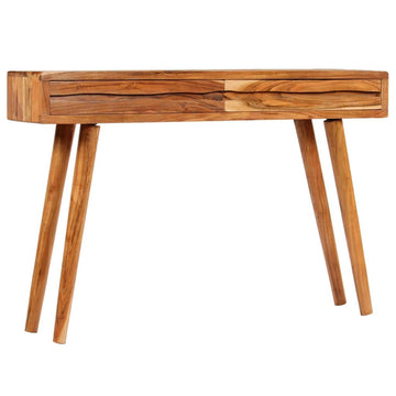 Tuduo Console avec Tiroirs poussiere d'Acacia Massif 118 x 30 x 80 cm Design Unique, Moderne et élégante Table Console entrée