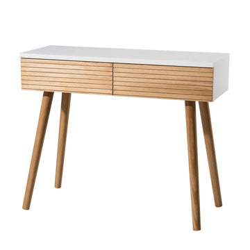 MACABANE Console 2 tiroirs, 97 x 40 x 25