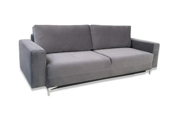 E-MEUBLES Canapé lit Convertible Salon Relax Noveau scandinave Design Revêtement de Canapé Melisa (Gris foncé)