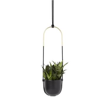 Umbra BOLO PLANTER BLACK, CERAMIQUE DE GRÈS, noir, 109.2 x 17.78 x 15.8 cm