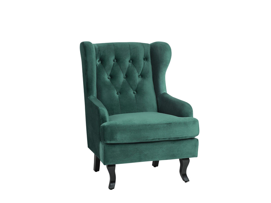 Fauteuil en Velours Vert foncé Alta