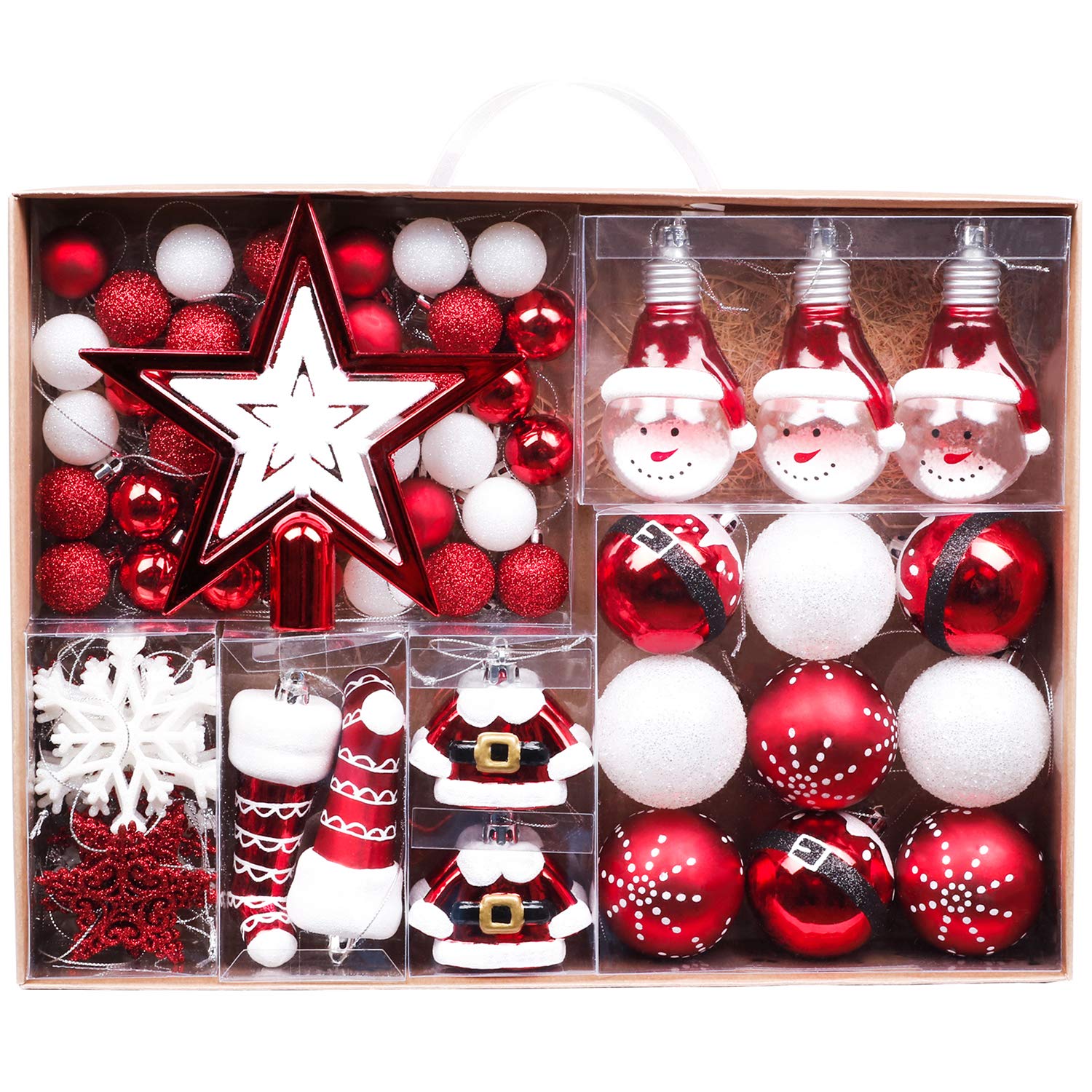 Valery Madelyn 70pcs Boules de Noël Ornements 3-6cm, décoration de Bou – Shop Planète Déco