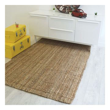 DECOWEB TAPIS NATUREL BOHÈME 100% JUTE - NATUREL (120 X 170 CM)