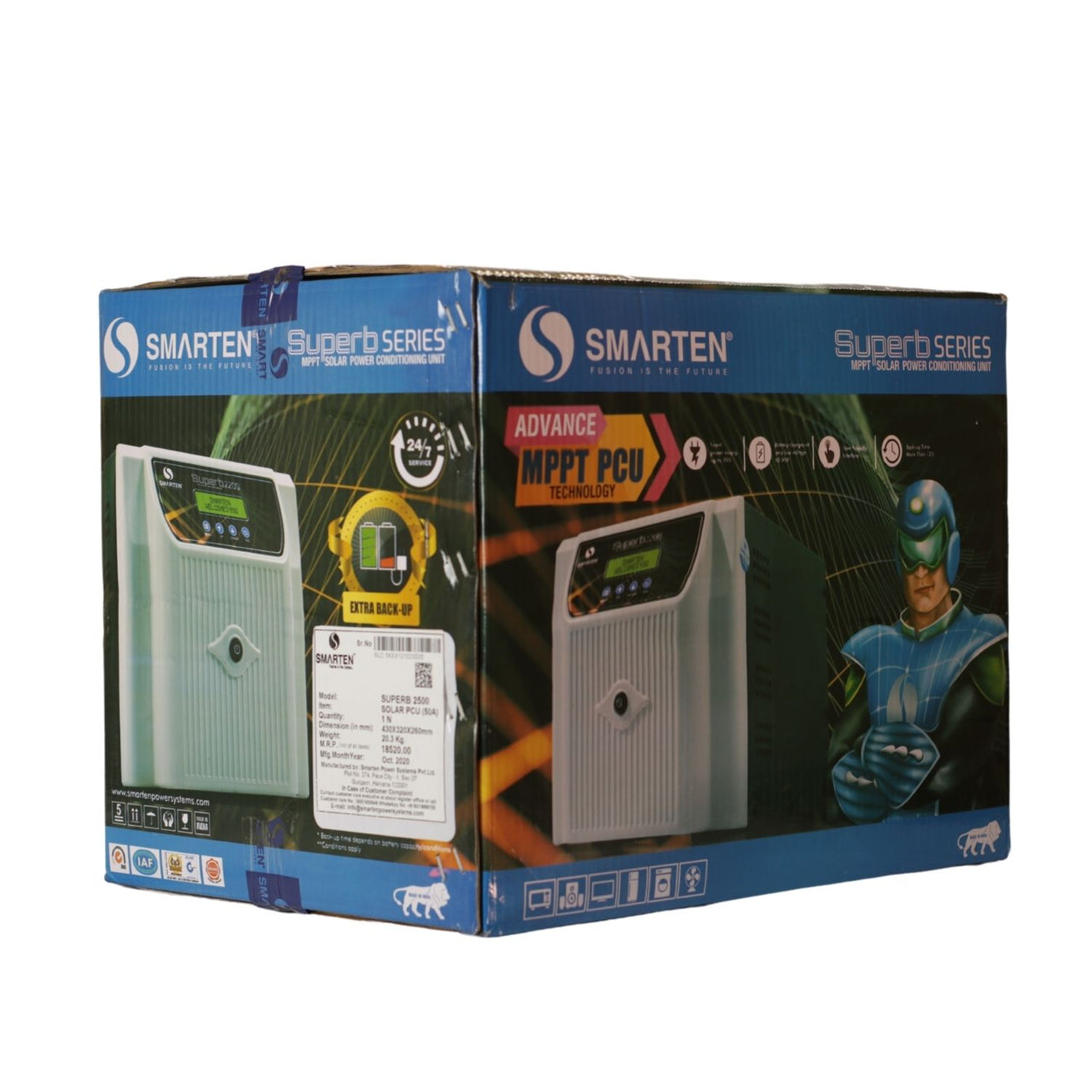 Smarten Superb 2500 VA Pure Sinewave MPPT Solar Inverter 2.5kVA 24 Vol