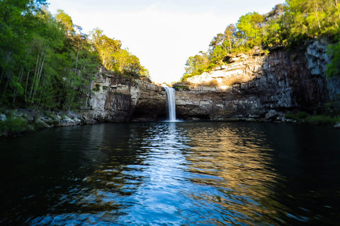 DeSoto Falls Waterfall Picnic Area in northeast Alabama 