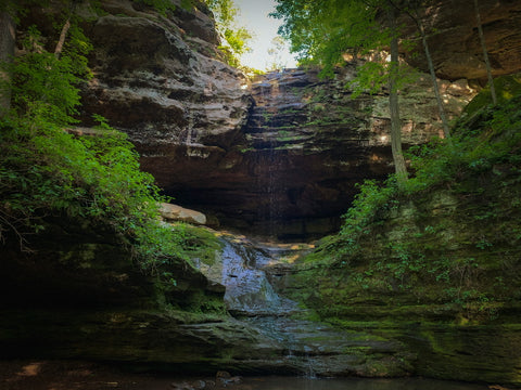 Ferne Clyffe waterfall Ferne Clyffe State Park Shawnee National forest Illinois 