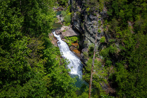 Tallulah gorge state park waterfalls hiking trail Georgia Tempesta falls