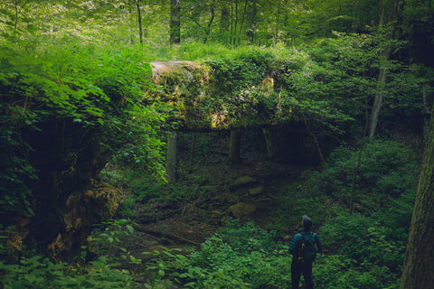 Pomona Natural Bridge Shawnee National Forest Illinois hiking trail