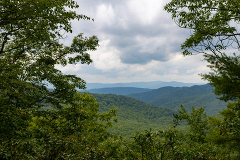 Apple orchard falls waterfall trail blue ridge parkway Appalachian Trail Virginia