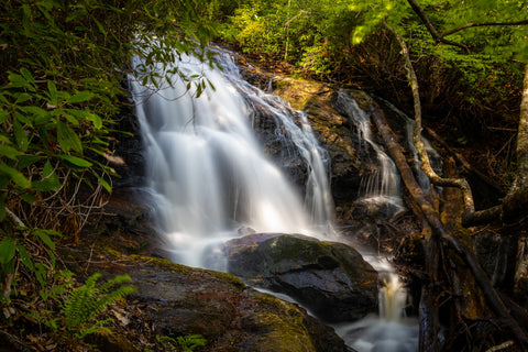 Mooney falls big Laurel falls southern Nantahala wilderness North Carolina hiking trails