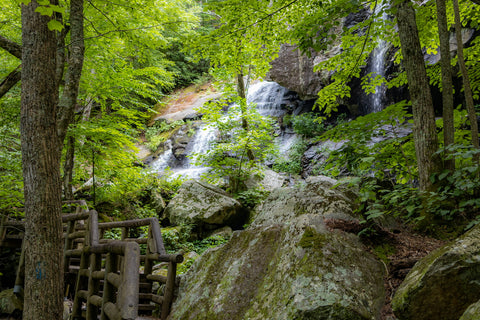 Apple orchard falls waterfall trail blue ridge parkway Appalachian Trail Virginia