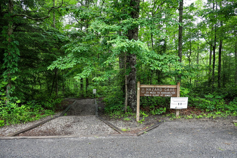 Hazard Cave trailhead in Pickett CCC State Park