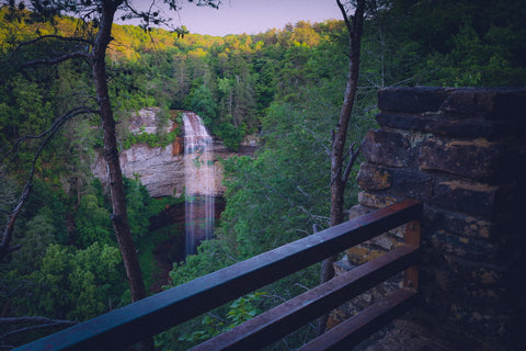 Fall creek falls state park waterfall hiking trail Tennessee